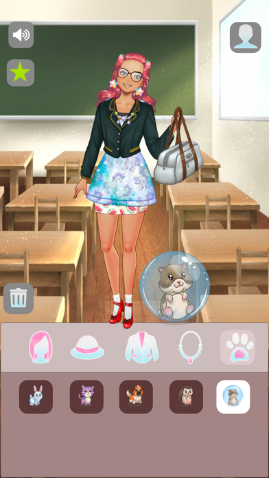 School Girl: Dress up Game Screenshot