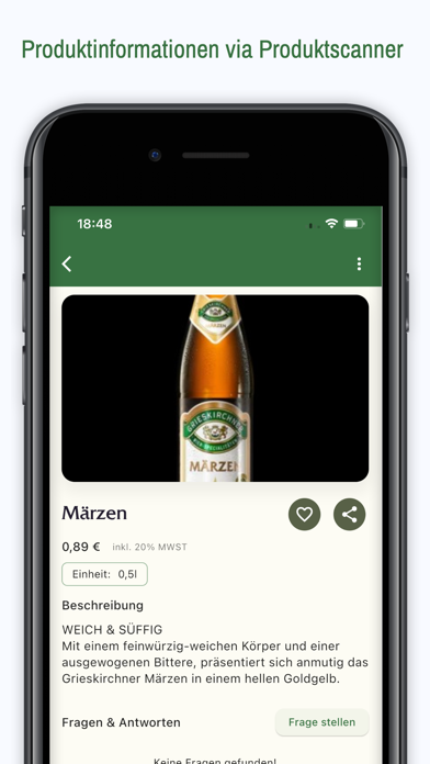 Grieskirchner Bier Screenshot