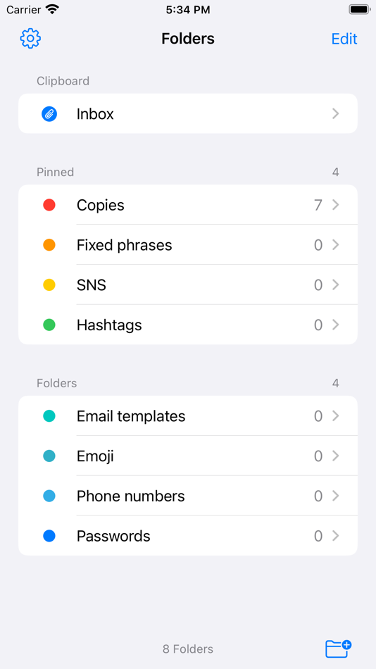 #1. Copy & Paste - Clipboard App (iOS) By: FugaPiyo Inc.