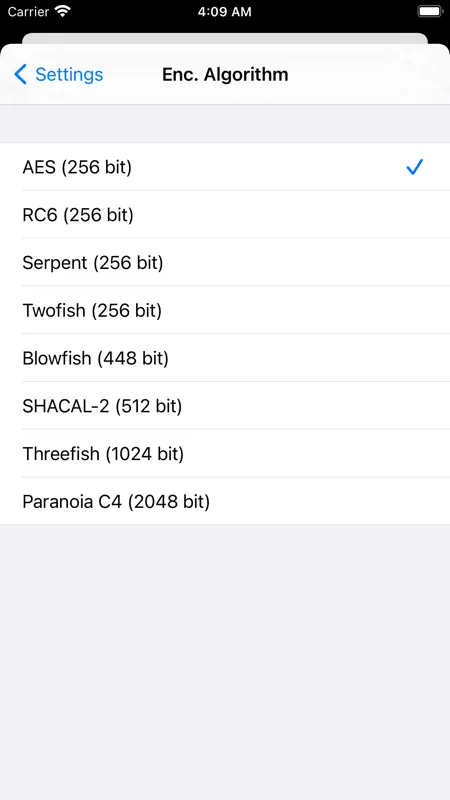 Paranoia File Encryption PRO screenshot 4 of 5