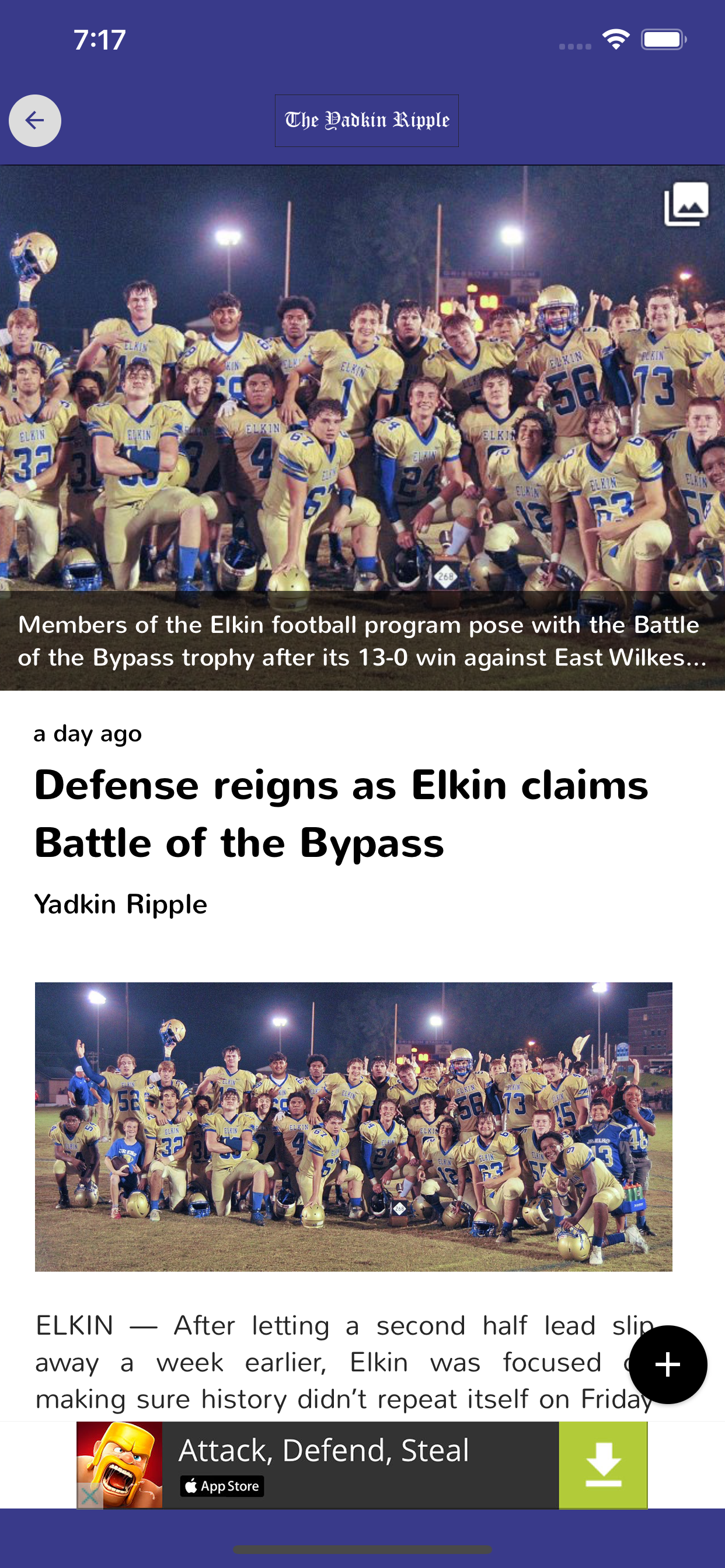 The Yadkin Ripple News