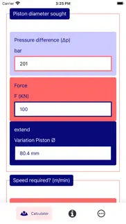 hydraulic calculator engineer iphone screenshot 4