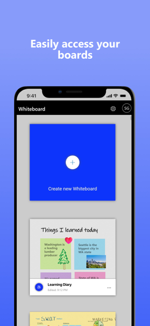 ‎Microsoft Whiteboard Screenshot