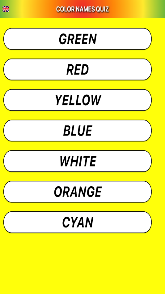 Color Names Quiz (iOS) Podle: Martin Keesen Color Names Quiz (iOS) Podle: Martin Keesen