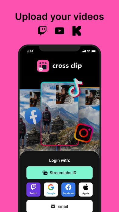 Screenshot #1 pour Cross Clip: Edit, Post, Grow