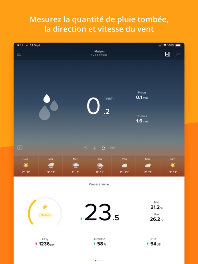 maison Netatmo Station Météo intérieur/extérieur - iPhone/Android