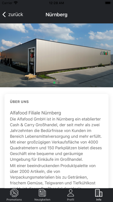 Alfafood Angebot App Screenshot