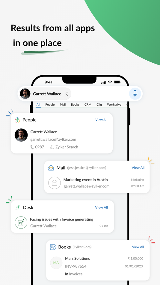 #6. Search across Zoho- Zia Search (iOS) 由: Zoho Corporation