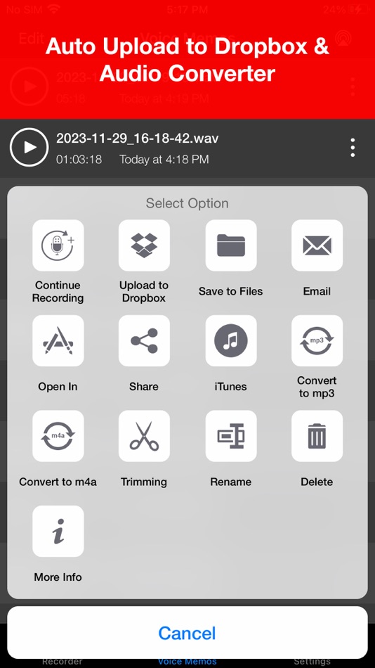 #4. Voice Recorder - Audio Record (iOS) 由: LiveBird Technologies Private Limited