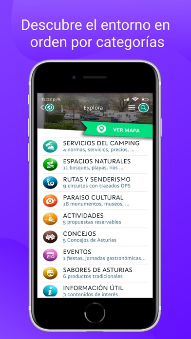 Campings de Asturias Screenshot