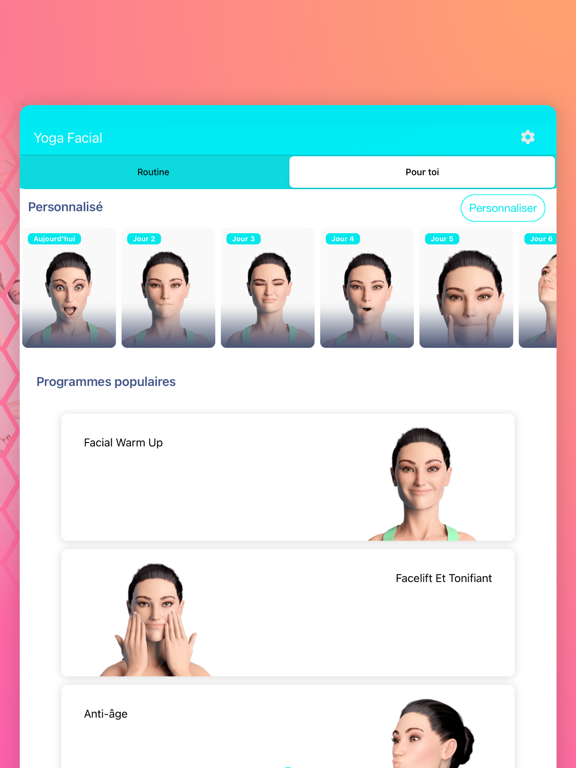 Screenshot #6 pour visage yoga soin exercer