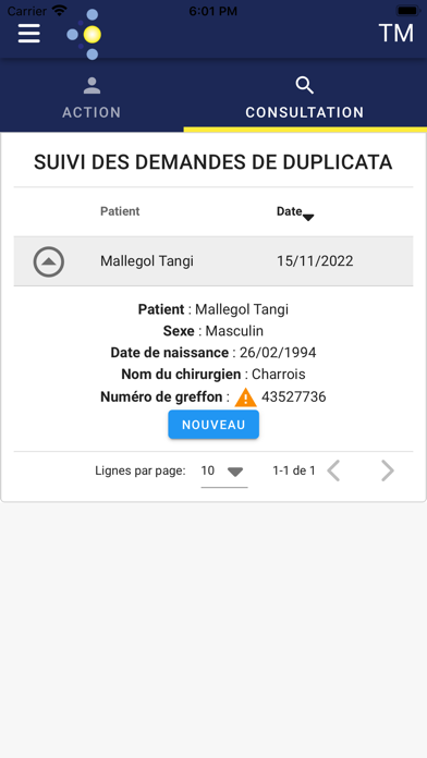 Biobank Screenshot