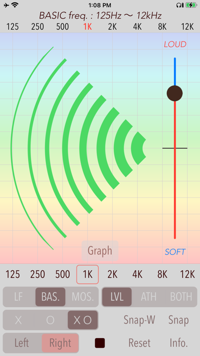 Hearing Analyzer Portrait Screenshot