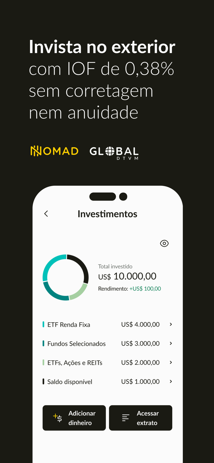 Nomad Conta digital em dólar