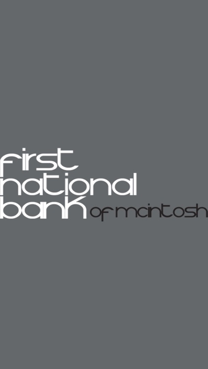 First National Bank - McIntosh