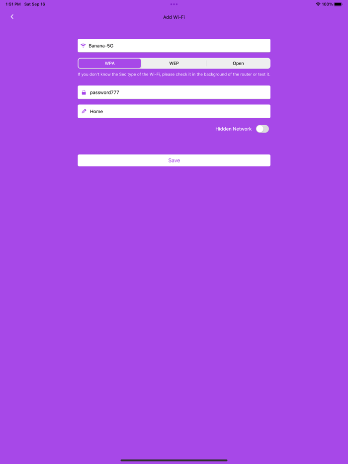 WiFi Pass - Share via QR code