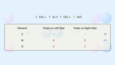 Interactive Equation Balancer Screenshot