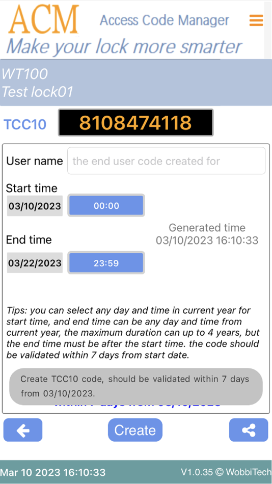 #7. ACM for locks (iOS) Podle: WOBBI TECHNOLOGY LIMITED