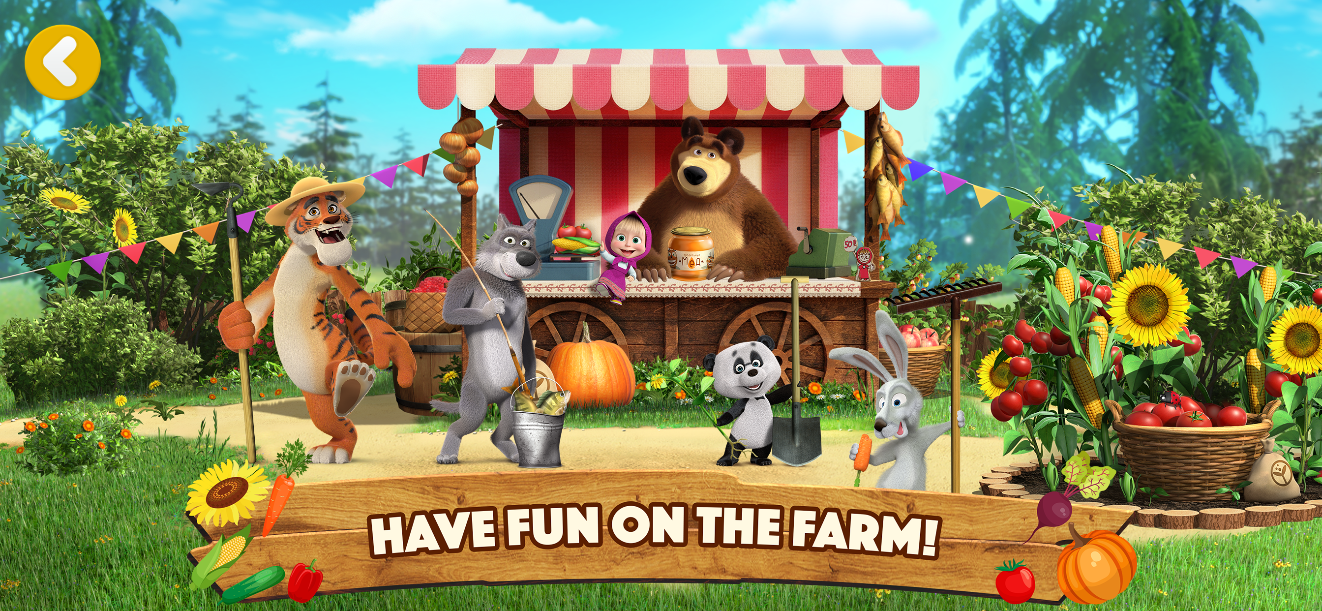 Masha and the Bear: Farm Games