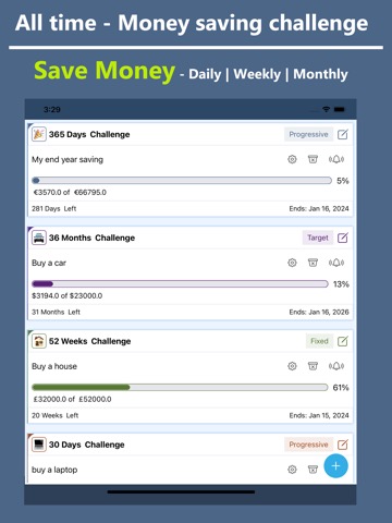 Piggy Money - Saving Trackerのおすすめ画像1
