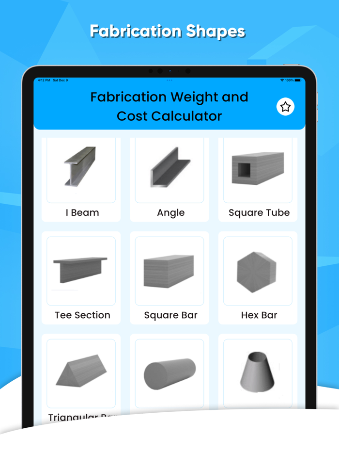 Fabrication Weight and Cost Calc