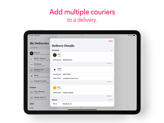 PostMaster  Track Deliveries