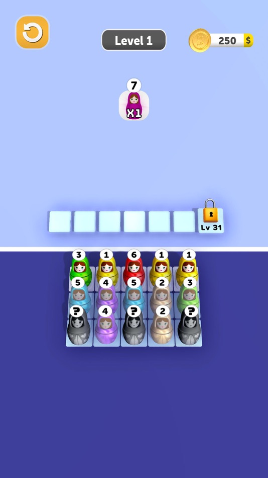 #1. Matryoshka Merge (iOS) 由: 3A YAPIM VE YAZILIM DANISMANLIK LIMITED SIRKETI