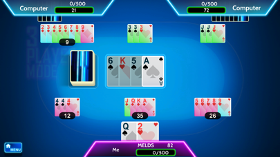 Classic Rummy 500 card game Screenshot