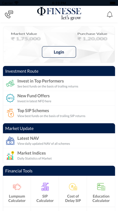 FINESSE INVESTMENT SERVICES Screenshot