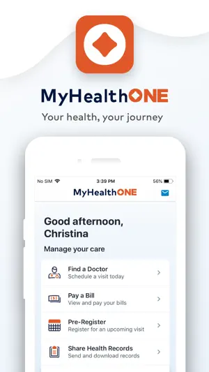 MyHealthONE screenshot 1
