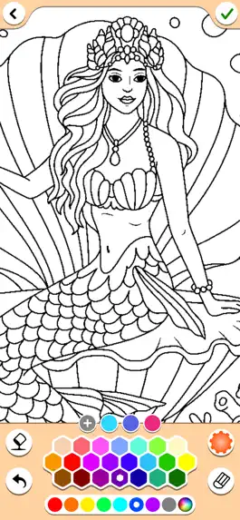 Game screenshot Mermaids coloring pages hack