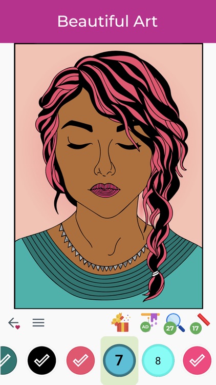 Coloring Book by Number Pro screenshot-3