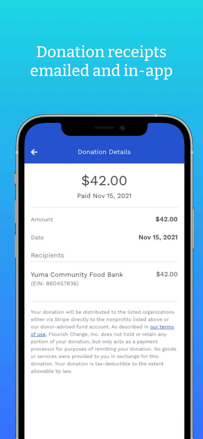 RoundUp App Donate Change