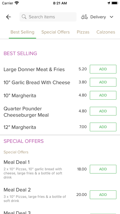 Venice Pizzeria. Screenshot