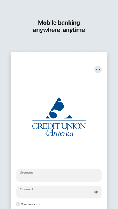 Credit Union of America Mobile Screenshot