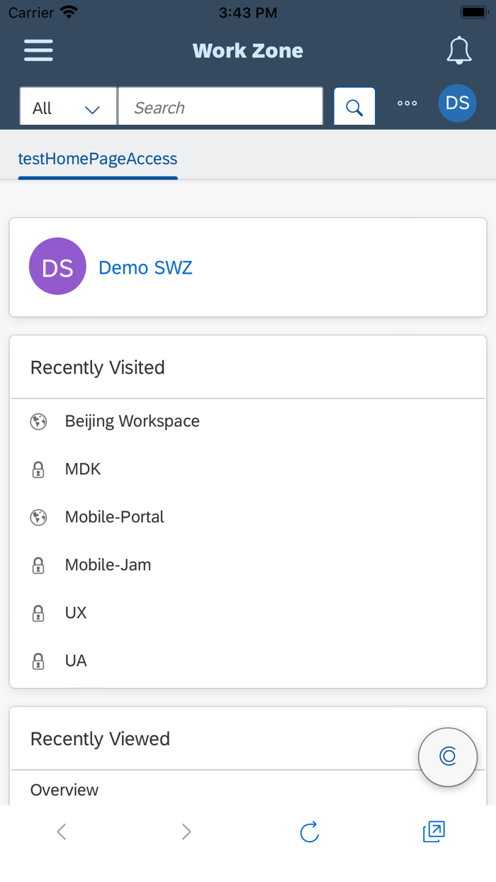 SAP Build Work Zone Advanced