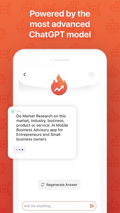 100X AI Business Advisor Chat Screenshot