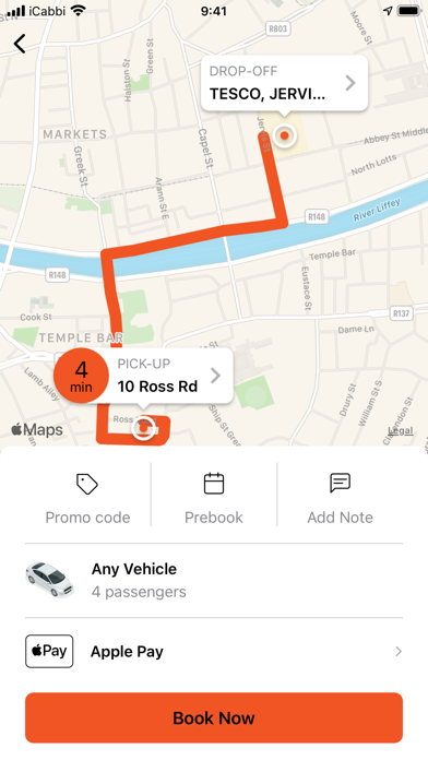 VIP Taxis Dublin Screenshot