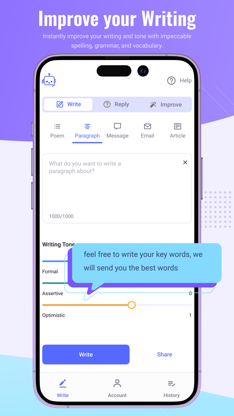 Chat AI - Writing Assistant screenshot 4