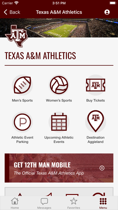 Texas A&M University Screenshot