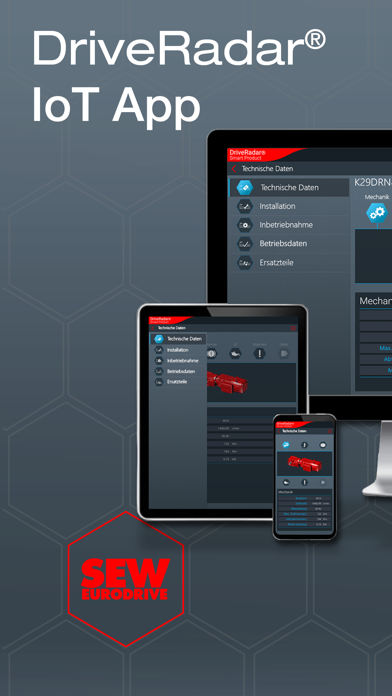 SEW DriveRadar IoT App Screenshot 1 - AppWisp.com