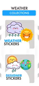 Animated Weather Stickers! screenshot #1 for iPhone