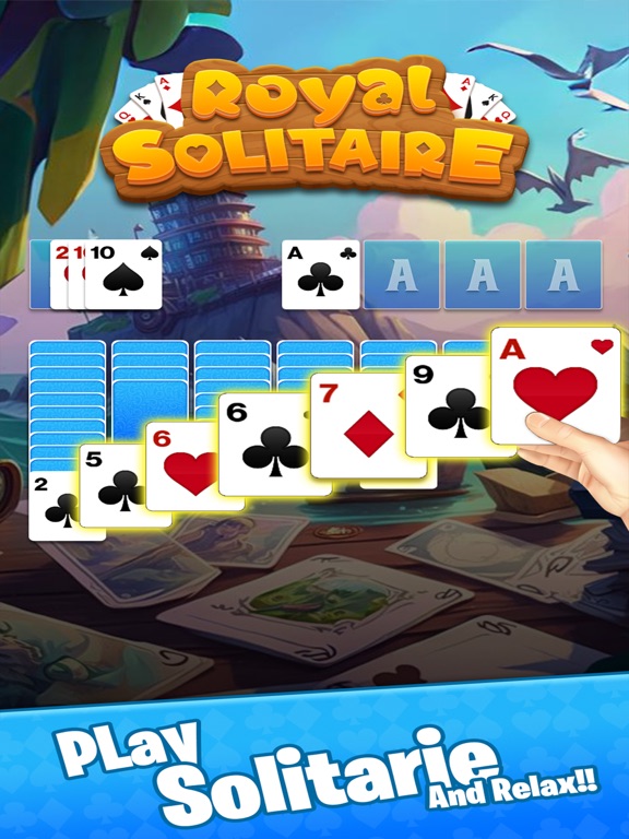 Royal Solitaire Card Game iPad screenshot 2 - Games app