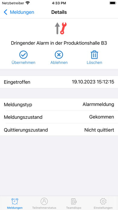 Screenshot #2 pour Alarm Control Center (ACC)