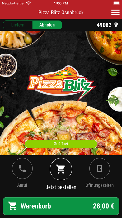 Pizza Blitz Osnabrück Screenshot
