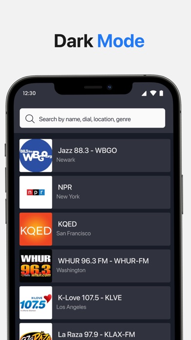 Radio App Screenshot