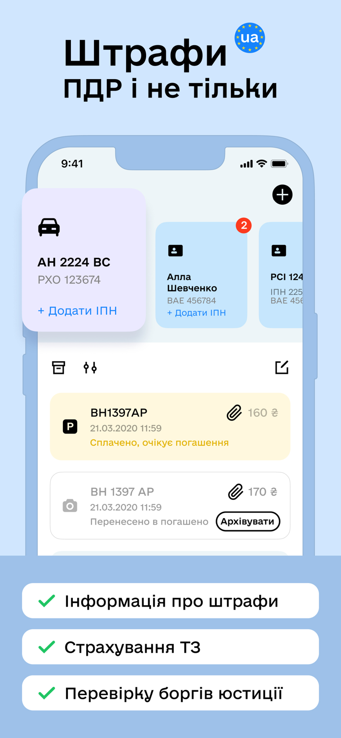 Штрафи ПДР та Страхування авто