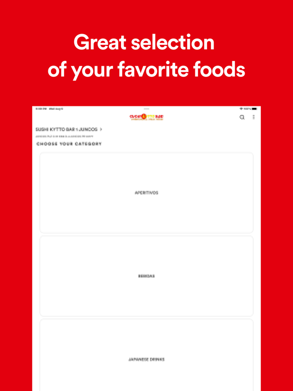 SUSHI KYTTO BAR iPad screenshot 2 - Food & Drink app
