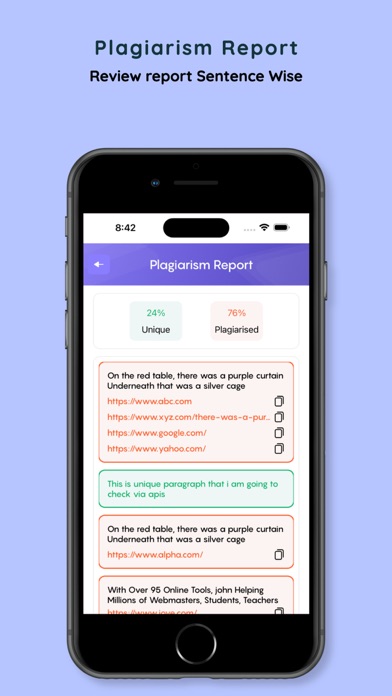 Anti-Plagiarism Grammar Check Screenshot