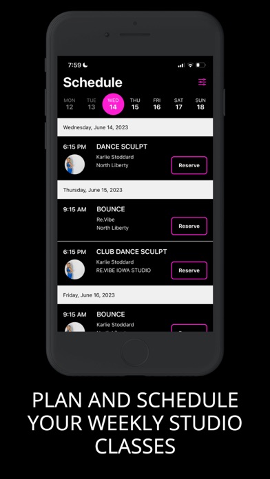 Re.Vibe Fitness Hub Screenshot